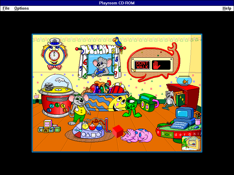 Illustration for article titled Broderbund's The Playroom CD-ROM